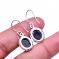thumbnail image 2 of Blue Sunstone 925 Silver Plated Earring 1.17", Blue Blue Sunstone Earring E_9507_348_57, 2 of 2
