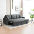 thumbnail image 3 of Pemberly Row Fabric Sleeper Sofa with Storage Compartment in Dark Gray, 3 of 7