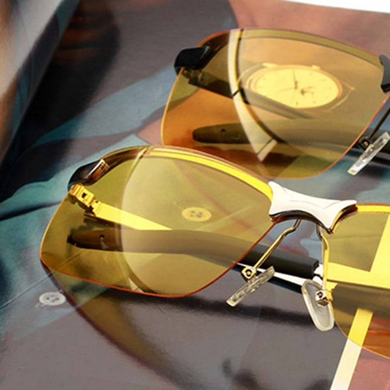 Night Driving Glasses Polarized Sunglasses Night Glasses for Men Women  (Random Frame Color)