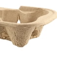 thumbnail image 6 of ZEONHAK 100pcs 2 Cup Pulp Fiber Drink Carrier, Molded Pulp Holder Trays, Coffee Cup Tray for Coffee, Drinks, 6 of 6