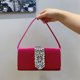 thumbnail image 5 of Bolsos de noche para mujer, bolsos de diseñador de lujo, monedero, novedad 2023, en satén adornado con imitación brillante, bandolera pequeña, 5 of 5
