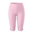 thumbnail image 7 of Dagugfen Capri Leggings for Women Slim Fitted Stretchy Elastic High Waist Yoga Base Layer Pants Athletic Gym Workout Capris, 7 of 7