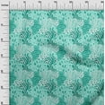 thumbnail image 2 of oneOone Viscose Chiffon Aquamarine Green Fabric Skins Animal Dress Material Fabric Print Fabric By The Yard 42 Inch Wide, 2 of 4