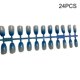 thumbnail image 4 of Uñas postizas Vogacara de ataúd azul Degradado 24 piezas, 4 of 6