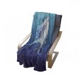 thumbnail image 4 of Shark Soft Flannel Fleece Throw Blanket, Digital Psychedelic Mammal Droplets Scary Atlantic Beast Abstract Artwork, Cozy Plush for Indoor and Outdoor Use, 50" x 60", Blue Grey, by Ambesonne, 4 of 6
