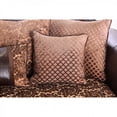 thumbnail image 4 of Majestic Royal 1 Piece Sofa Living Room Furniture Formal Traditional Sofa Pillows Cushion Couch Brown Chenille Fabric USA, 4 of 8