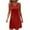 Red, variant on Summer Dresses for Women 2025, Women's Casual Solid Color V-Neck Pullover Short Sleeved(Black,S)