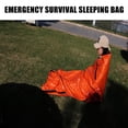 thumbnail image 6 of Emergency Thermal Sleeping Bag, 84.6 x 35.4 Inches, Waterproof Polyethylene, Compact for Outdoor Survival, 6 of 10