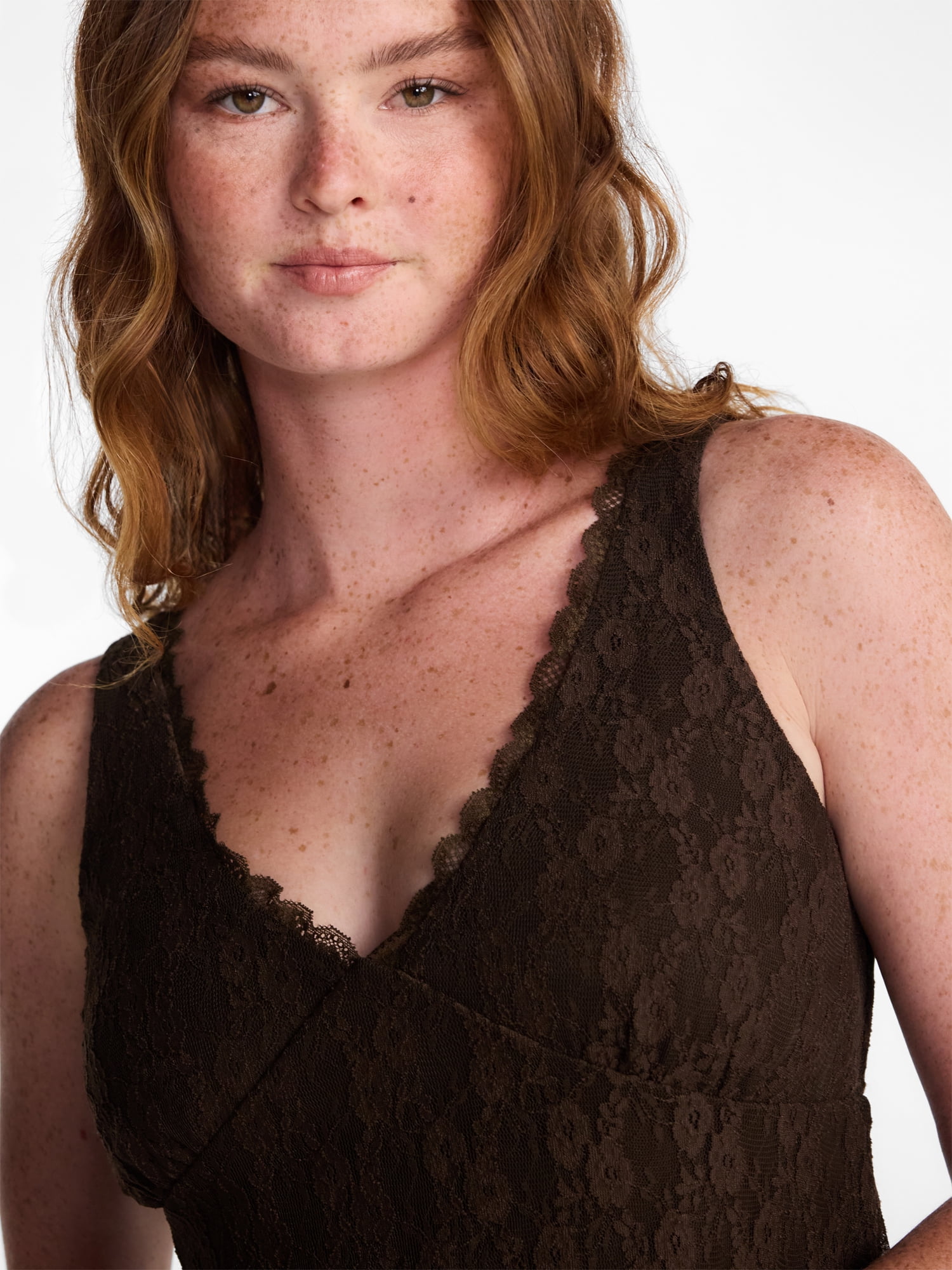 No Boundaries Lace Godet Tank Top, Women’s XXS-XXL
