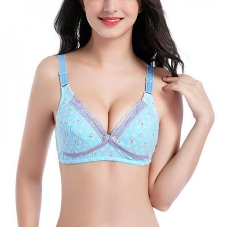 

Brand Clearance! Soft Cotton Maternity Nursing Bra Lace Wire Free Front button Pregnancy Breastfeeding Bra for Pregnant Women Underwear Clothing
