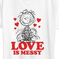 thumbnail image 3 of Peanuts - Pigpen Love Is Messy - Women's Short Sleeve Graphic T-Shirt, 3 of 6