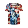 thumbnail image 5 of VerPetridure Patriotic Shirts for Women American Flag Shirt 4th of July Short Sleeve Crew Neck Graphic Tee USA Star Stripes Tops, 5 of 5