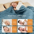 thumbnail image 4 of Heated Blanket Electric Blanket King 100"x90" Heating Blanket with Dual Control 10 Heat Levels & 10 Hours Auto-Off Overheat Protection Soft Flannel King Size Blanket Fast Heating Machine Washable, 4 of 7