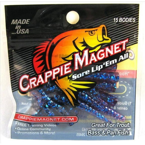 Leland 87231 Crappie Magnet 15 Pc. Body Pack Midnight Blue 15 Per Pack
