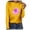 Yellow, variant on Pisexur Breast Cancer Awareness Shirt Sunflower Pink Ribbon T-Shirt/V-Neck/Long Sleeve/Hoodie to Supporting Breast Cancer Awareness