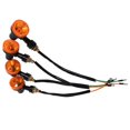 thumbnail image 4 of 4x Universal Motorcycle Turn  Indicators Blinker Amber Light Bulb Black Case with Yellow Lense Motorcycle Turn  Light Bulb 12V, 4 of 7