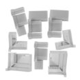thumbnail image 4 of FUTUREORYY 2 Sets Corner Desk Connector ABS Grey Corner Joint Bracket for Stability Enhancement, 4 of 8