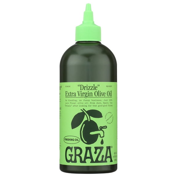 Graza Drizzle Extra Virgin Olive Oil Squeeze Bottle for Finishing, 500ml