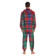 thumbnail image 4 of FORMRS Onesies Pajama for Adults Unisex Hoodie Winter Jumpsuit One Piece Sleepwear, Sizes S-2XL, Red Green Pattern, 4 of 7