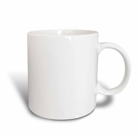 - 3dRose Pure white - bright colorless plain simple one single solid white color, Ceramic Mug, 11-ounce