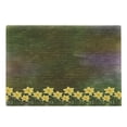thumbnail image 1 of Daffodil Cutting Board, Bunch of Potted Daffodils Under Calligraphy Lettering Featured Flower of Spring, Decorative Tempered Glass Cutting and Serving Board, Large Size, Brown Yellow, by Ambesonne, 1 of 1