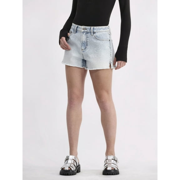 No Boundaries Women's Mid Rise Denim Short, Sizes 2-26W