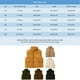 thumbnail image 3 of Gibobby Chaqueta de Forro Polar para bebés niñosChaleco de algodón con cuello para niños, chaleco de algodón para niños y niñas en el exterior, abrigo de(Café, 10-11 Años), 3 of 3