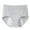 Gray, variant on Wdfiry Panties for Women Period Underwear Plus Size High Waisted Solid Color Menstrual Leakproof Cotton Panties