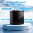 thumbnail image 4 of Costway 1.7 Cu.Ft Mini Fridge with Chiller Compartment, Adjustable Thermostat, Low Noise Black, 4 of 10