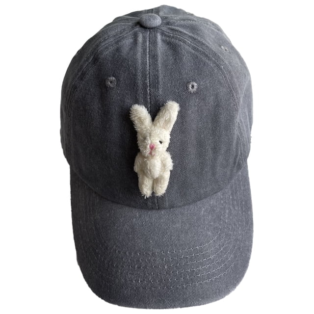 1 Uds. Gorra de béisbol de conejito, protección solar informal de verano, gorro cálido de invierno