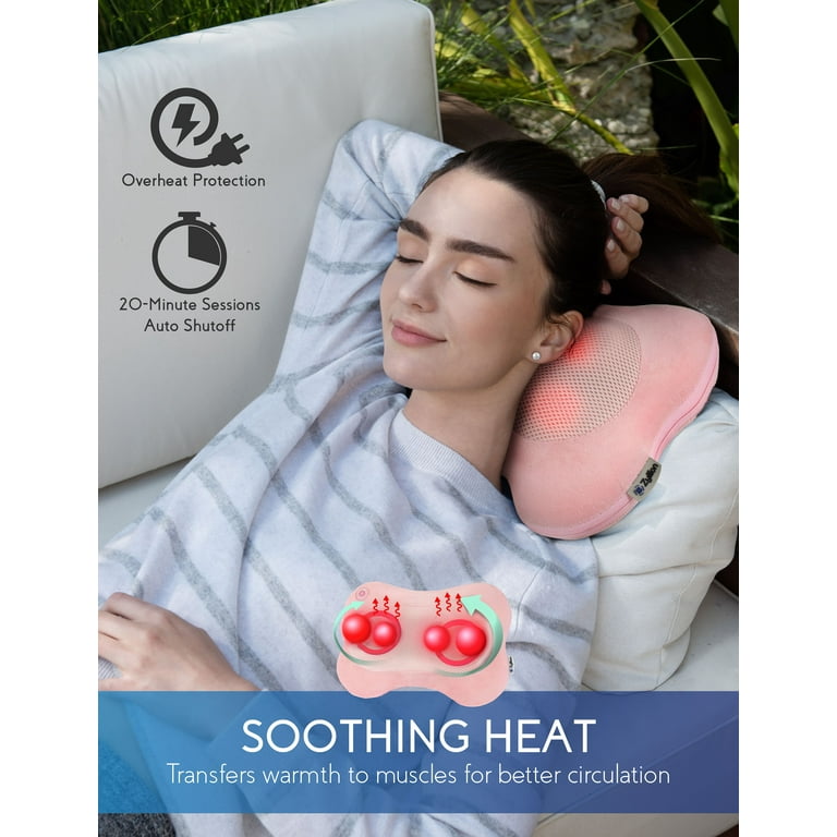 Zyllion Shiatsu Back and Neck Massager 3D Deep Tissue Kneading