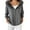 Gray, variant on Luwomo Women's Casual Christmas Hoodies, Long Sleeve Printed Coat, Winter Full Zip Up Jacket with Fur Hood Vintage Outfit,Black,One Size