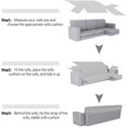 thumbnail image 4 of Housse de sofa en L Double Face Combinaison sofa Inclinable Housse de sofa (Brun), 4 of 6