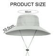 thumbnail image 2 of Sombrero de pescador con protección solar de verano de 60 cm de circunferencia, para hombre, para exteriores, impermeable y transpirable, 2 of 5