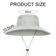thumbnail image 2 of Sombrero de pescador con protección solar de verano de 60 cm de circunferencia, para hombre, para exteriores, impermeable y transpirable, 2 of 5