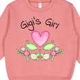 thumbnail image 3 of Inktastic Gigi's Girl Heart Flowers Toddler Sweatshirt, 3 of 4