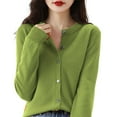 thumbnail image 2 of JFGHDG Cardigan Sweaters for Women Vintage Cardigan Button Down Cardigan Hoodies for Women Long Cardigan Kimonos for Women Green L, 2 of 4
