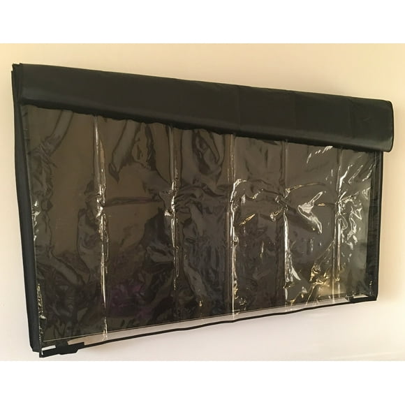Comp Bind Technology 50'' Flat Screen TV -Clear Transparent Waterproof Outdoor Water Resistant Black Cover, Ideal for LCD and Plasma TV - 47.5''W x 4''H x 28.5''H