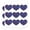 Clear, variant on Dungeon Dice Pattern for Fighting Dragons Heart Shaped Planner Calendar Scrapbook Craft Stickers