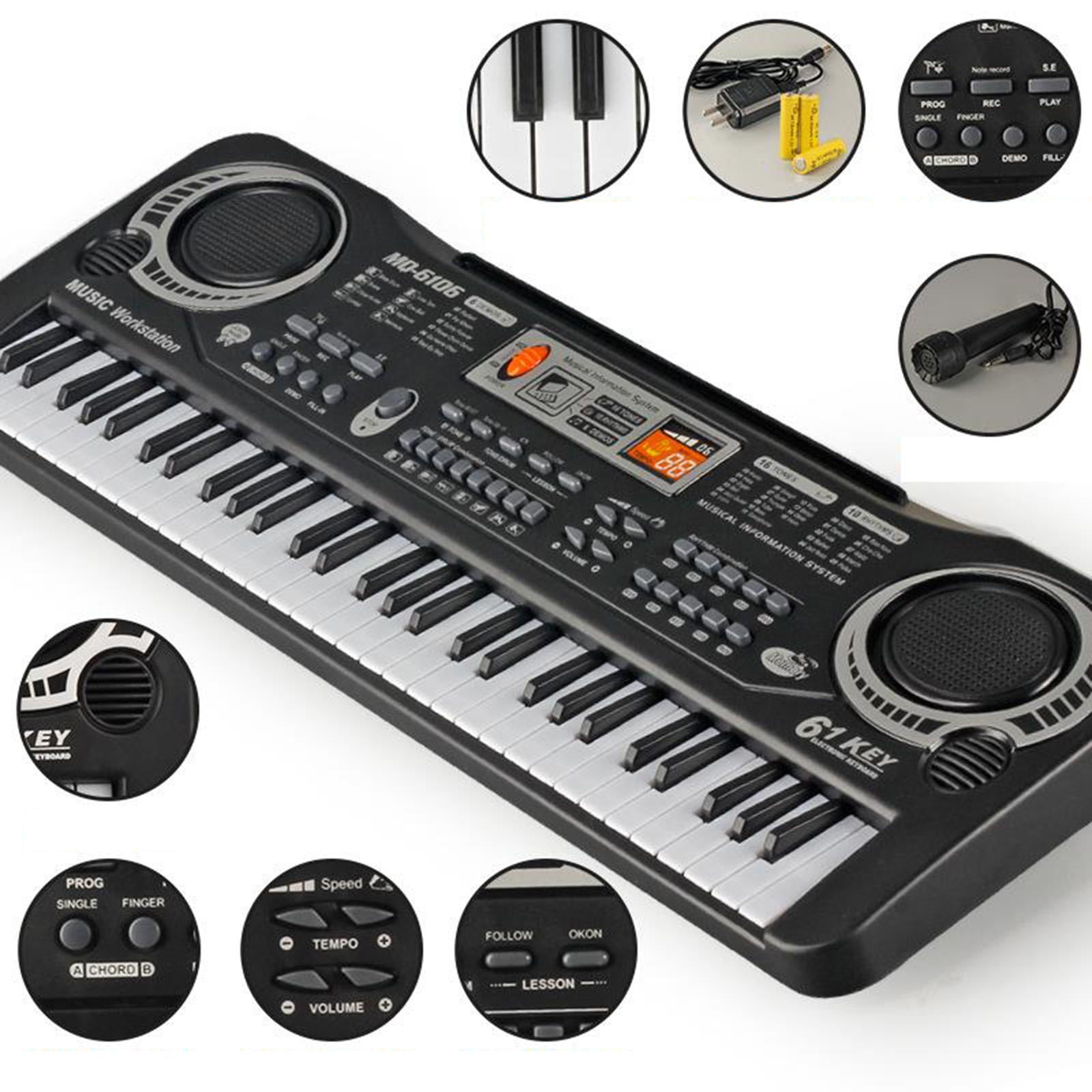 LeeQinersw Keyboard Piano 61 Key Keyboard Multifunctional Keyboard Piano