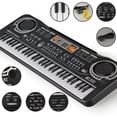 thumbnail image 2 of Clavier Piano 61 Touches Clavier Portable Clavier Multifonction Piano, 2 of 8
