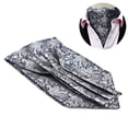 thumbnail image 1 of Cravate Classique Ascot pour Homme en Jacquard Floral Mode Cravate Ascot pour Affaires, 1 of 10