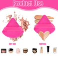 thumbnail image 3 of 6 Pcs Powder Puff Face Soft Triangle Makeup Puff Velour Makeup Sponge Beauty Blender for Loose Powder (Black), 3 of 7