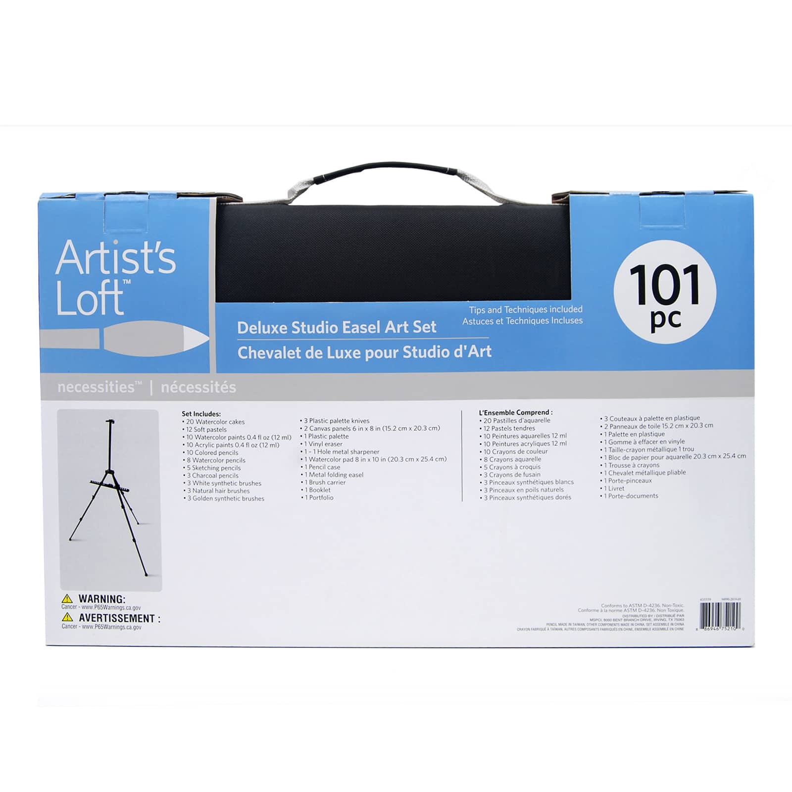 MICHAELS 101 Piece Deluxe Easel Art Set by Artist's Loft™ Necessities™ - 3