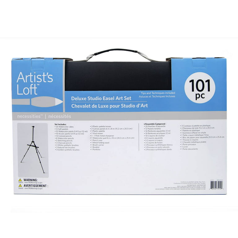 101 Piece Deluxe Easel Art Set by Artist's Loft™ Necessities™