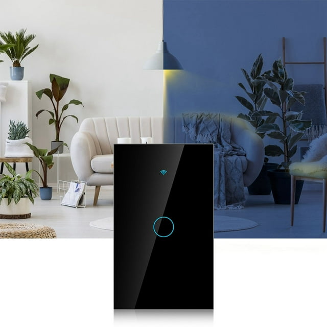 Waterproof Smart Light Switch, Voice Control WiFi Switch, Touch Screen For IOS For For For