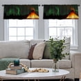 thumbnail image 4 of LALILO Kitchen Curtain Valance Traditional Native North With Rod Pocket Window Curtain 52"x 18" Set of 2, 4 of 5