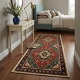 thumbnail image 2 of Runner Rugs for Hallway, 2x6 Washable Soft Non Slip Floor Rugs for Kitchen, Modern Mat for Living Room Bedroom Entryway Red & Green, 2 of 7