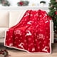 thumbnail image 2 of Manta PAVILIA Premium Christmas Sherpa 150 x 200 cm, color rojo, 2 of 9
