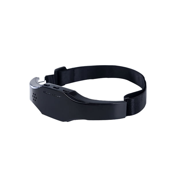 Vogacara Masajeador de cabeza inteligente, máquina de terapia recargable por USB, dispositivo portátil para terapias del sueño, de masajeadores Negro